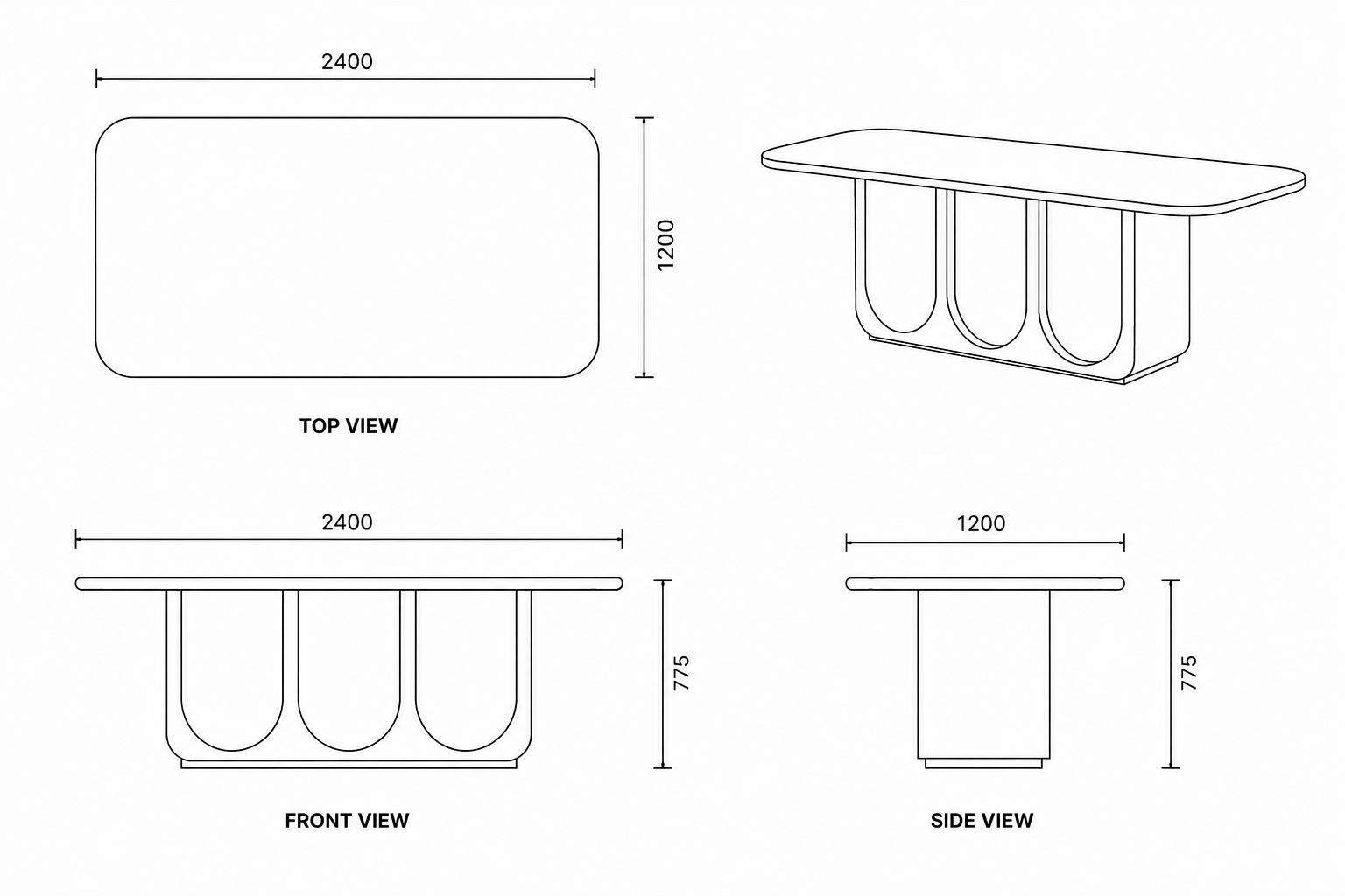 COSTANZA DINING TABLE 