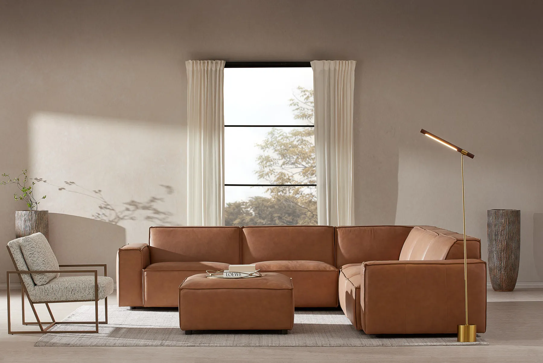 7 Ways to Style A Leather Sofa